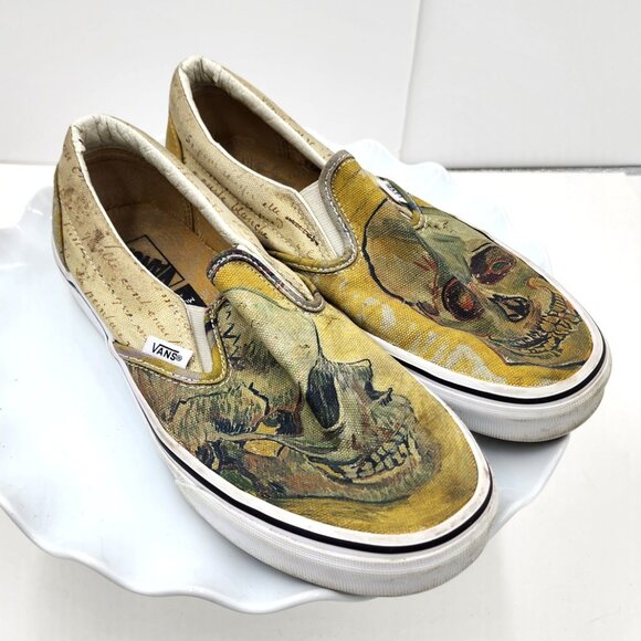 Share VANS x Vincent Van Gogh Museum Amsterdam Skulls Slip-Ons (M7"/W8.5") - Picture 3 of 10